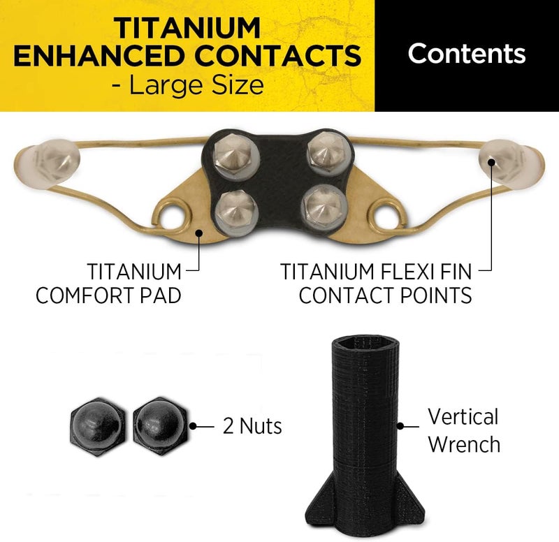 Dogtra Titanium Enhanced Winged Contact Points Large – Female – E-Collar for Dogs Training – Flexi Fin Design for Sensitive Skin & Contact – Fits Most (Not X Series, 200iQ, NoBark, PATHFINDER2) - Image 2